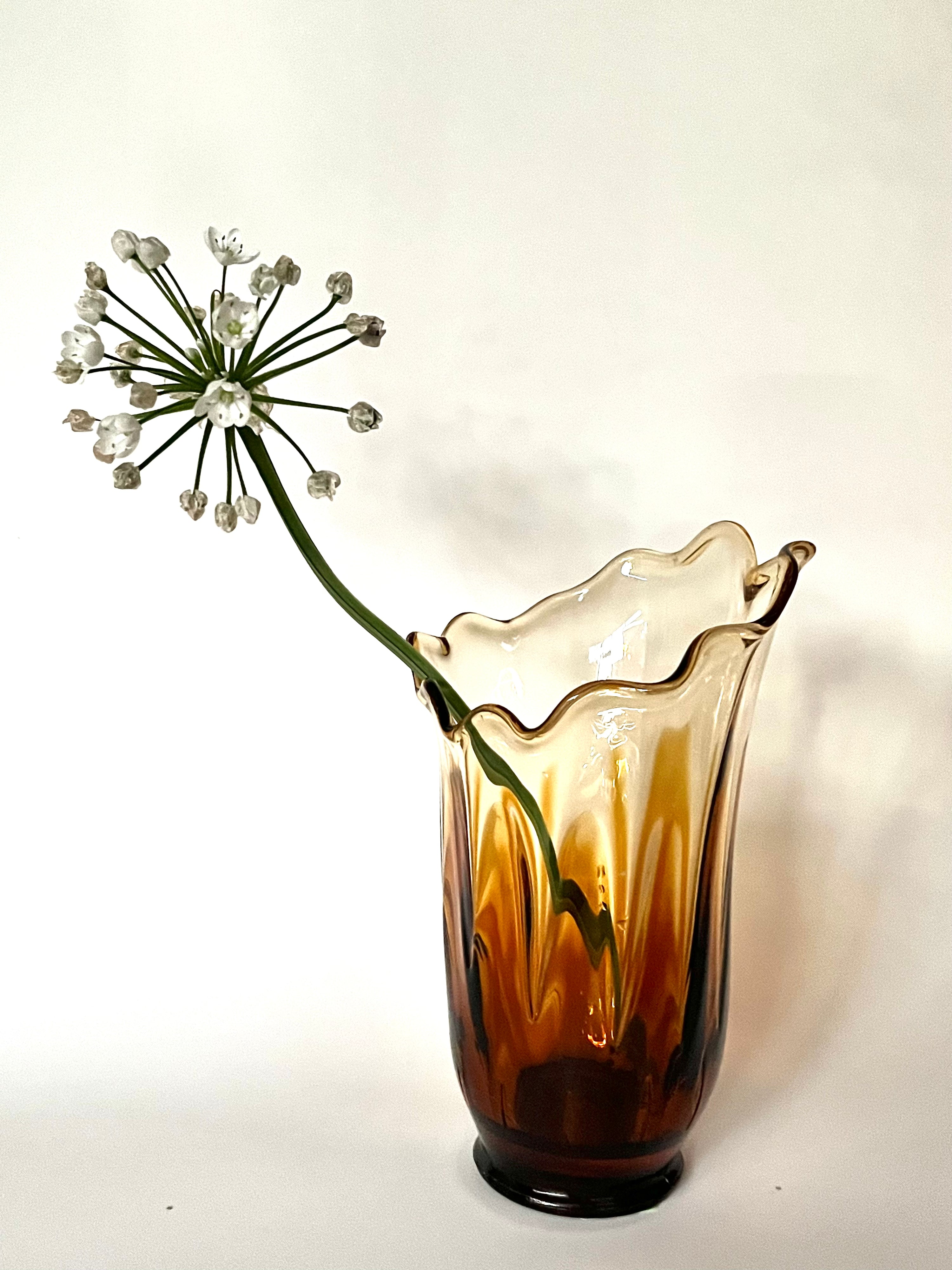 Amber Splash Vase